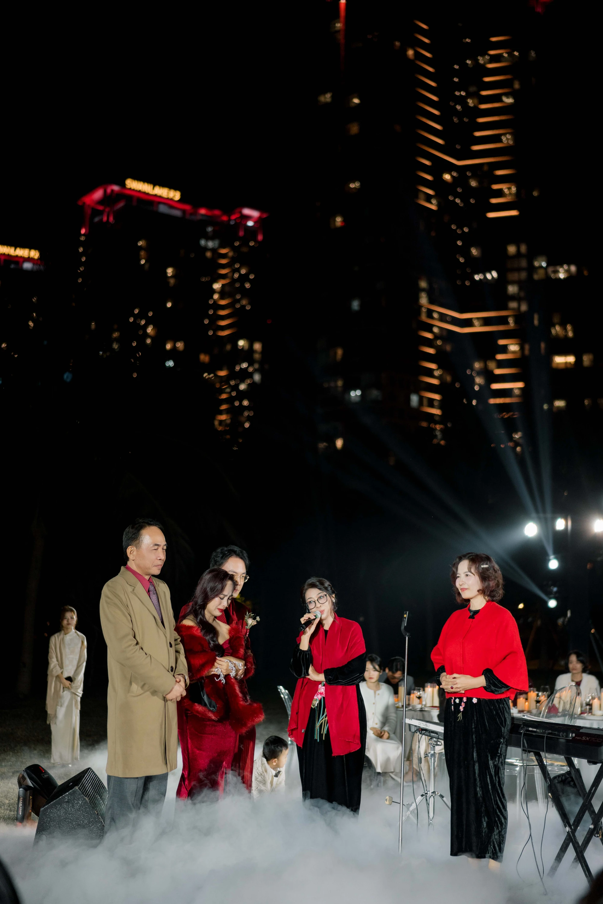 Giang's mother sang to her, and Giang burst to tears